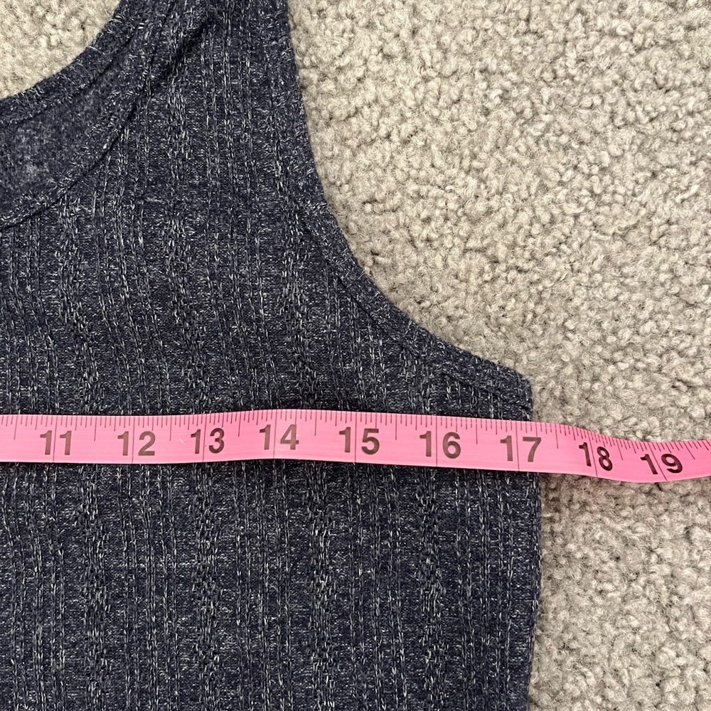 Live to Lounge Classic Navy Ribbed Tank Top - Picture 4 of 5